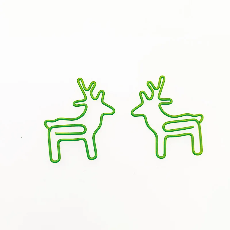 

Christmas Deer Paper Clips Creative Paper Clip Metal Animal Paperpins Cute School Supplies Desk Office Items Office Accessories