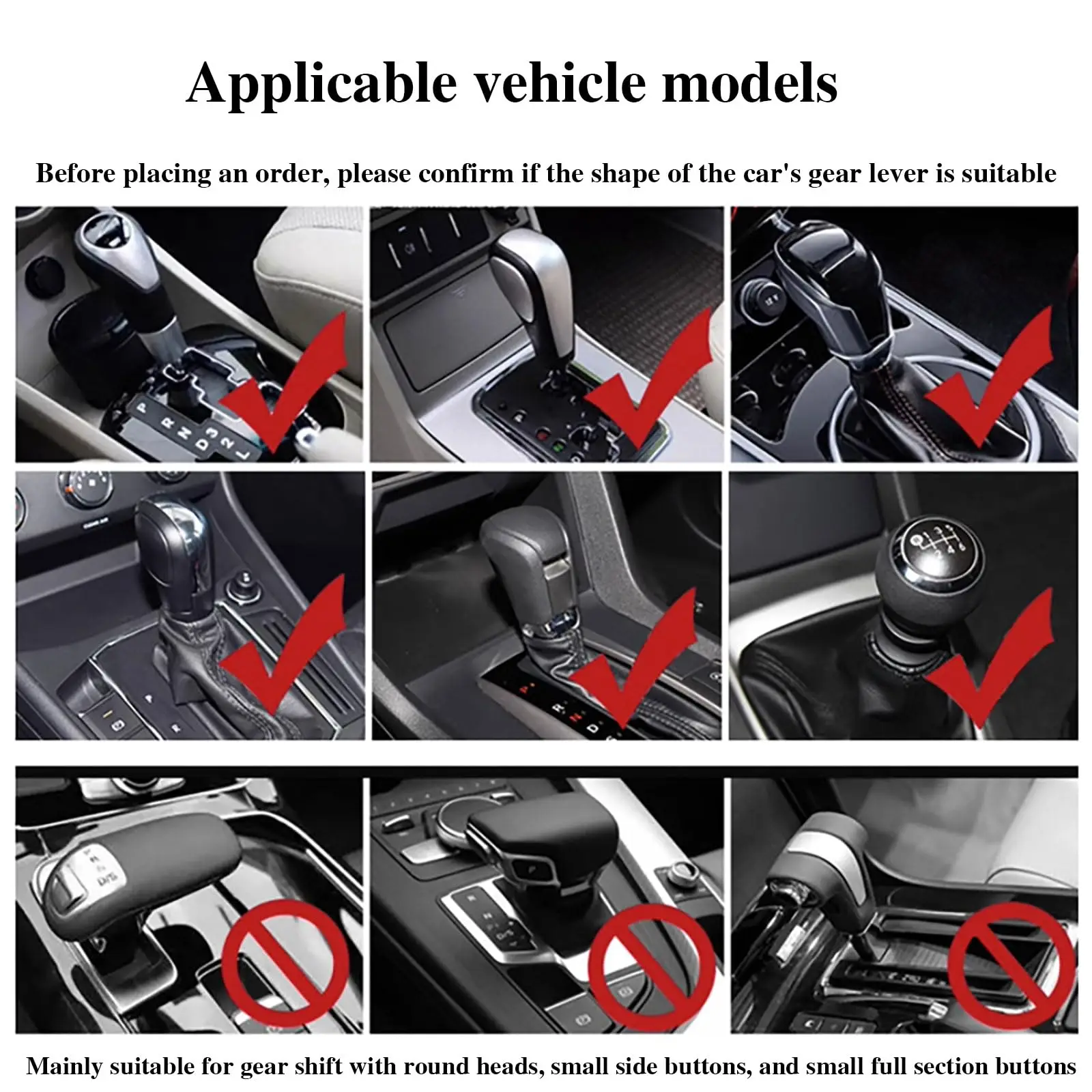 1PC Car Gear Shift Hoodie Cover Shift Cover Gear Handle Decoration Fits Manual Automatic Car Shift Lever Interior Decor Ornament image 4