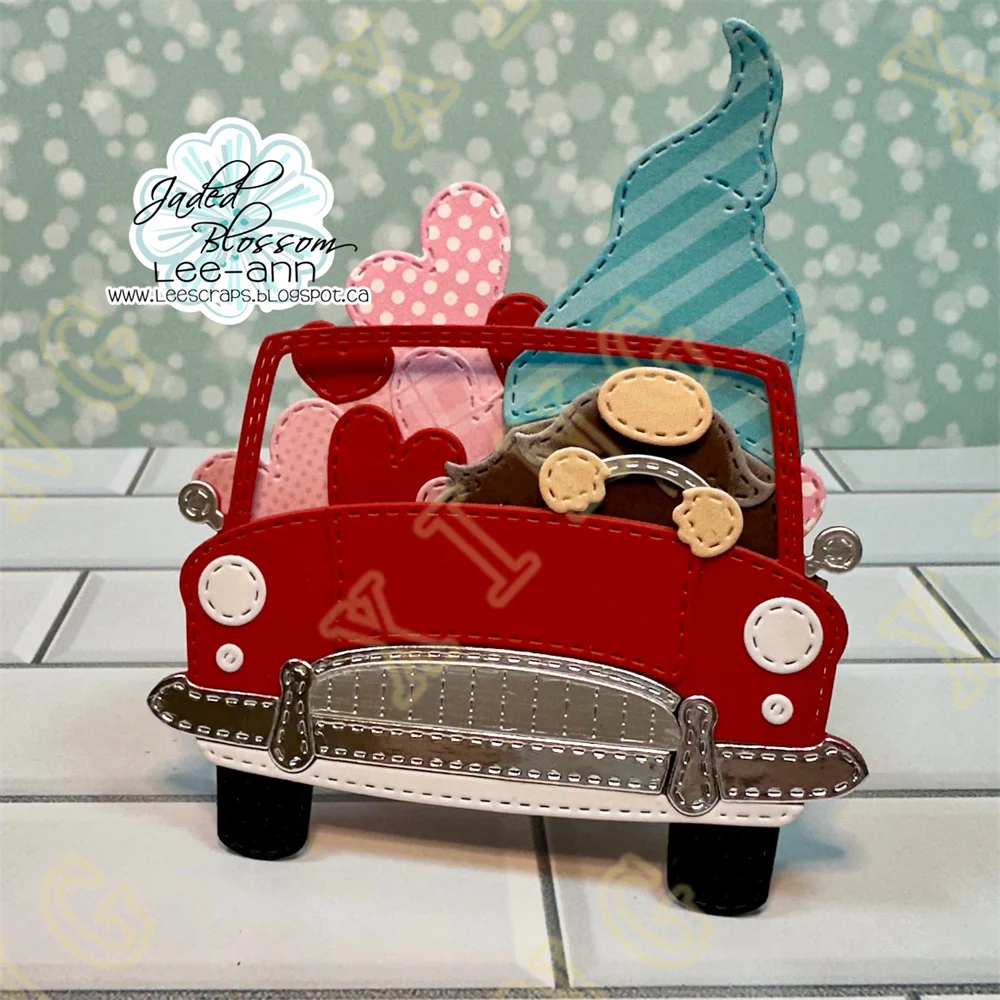 Valentine\'s Day Love Mail Add Ons Gnome Crossing New Metal Cutting Dies Stamps Scrapbook Diary Decoration Embossing Cut Dies