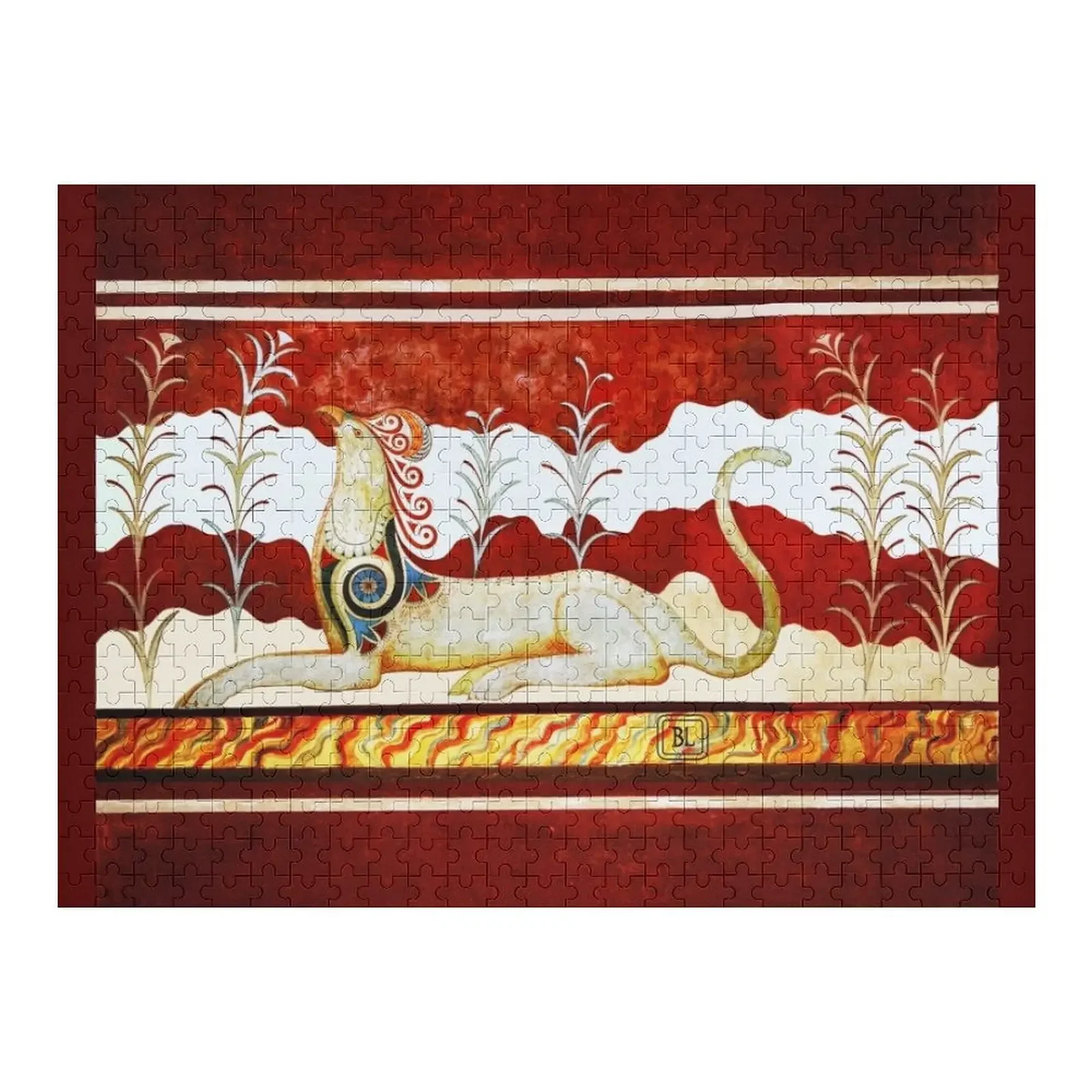 

GRIFFIN FRESCO FROM KNOSSOS PALACE THRONE ROOM Jigsaw Puzzle Name Wooden Toy Customized Photo Adult Wooden Puzzle