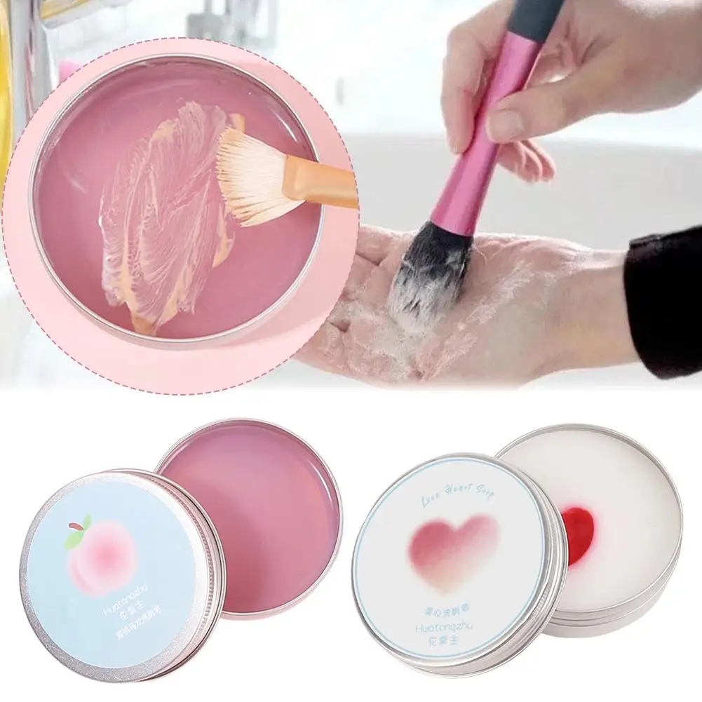 Huatang Master Portable Makeup Brush Cleaning Tool with Wash Soap Powder And Peach Oolong Cleaning Soap for Beauty Egg