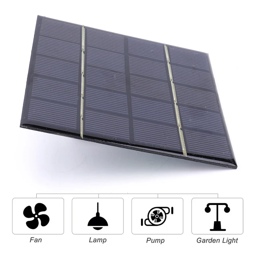 3W 5V Solar Panels Fast Charger DIY Polysilicon Solar Cells System Mini Outdoor Solar Charger for Light Moblie Phone Battery