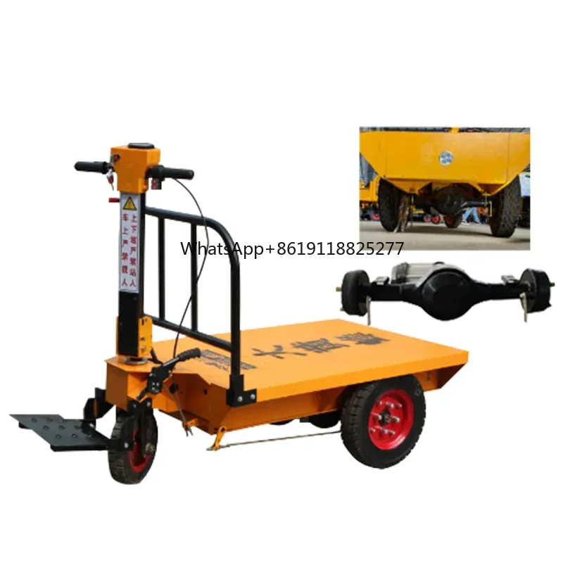 Small Agricultural 3 wheel Tricycle Construction Site Salad Ash Transport Truck Engineering Ash Bucket Diesel Electric Tricycle