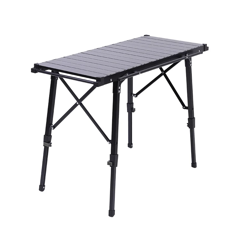 

Portable IGT Height-Adjustable Aluminum Alloy Camping Table Foldable Picnic Table for Outdoor Camping and Barbecue