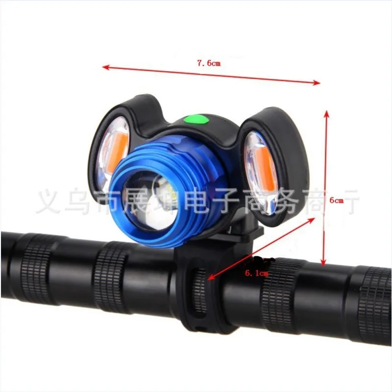 USB Rechargeable Bicycle Front Light Mountain Bike Illumination Night Riding Lamp