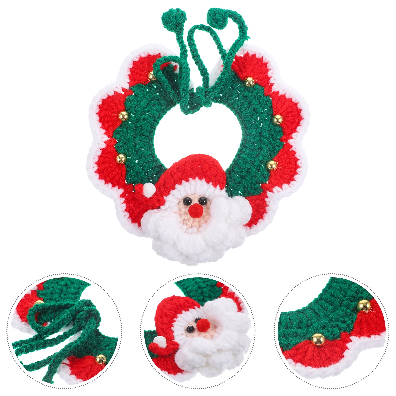 

Christmas Pet Scarf for Dog Cat Adorable Knit Warm Puppy Scarf Holiday Party Outfit Xmas Gift Decoration Cat Christmas Gift