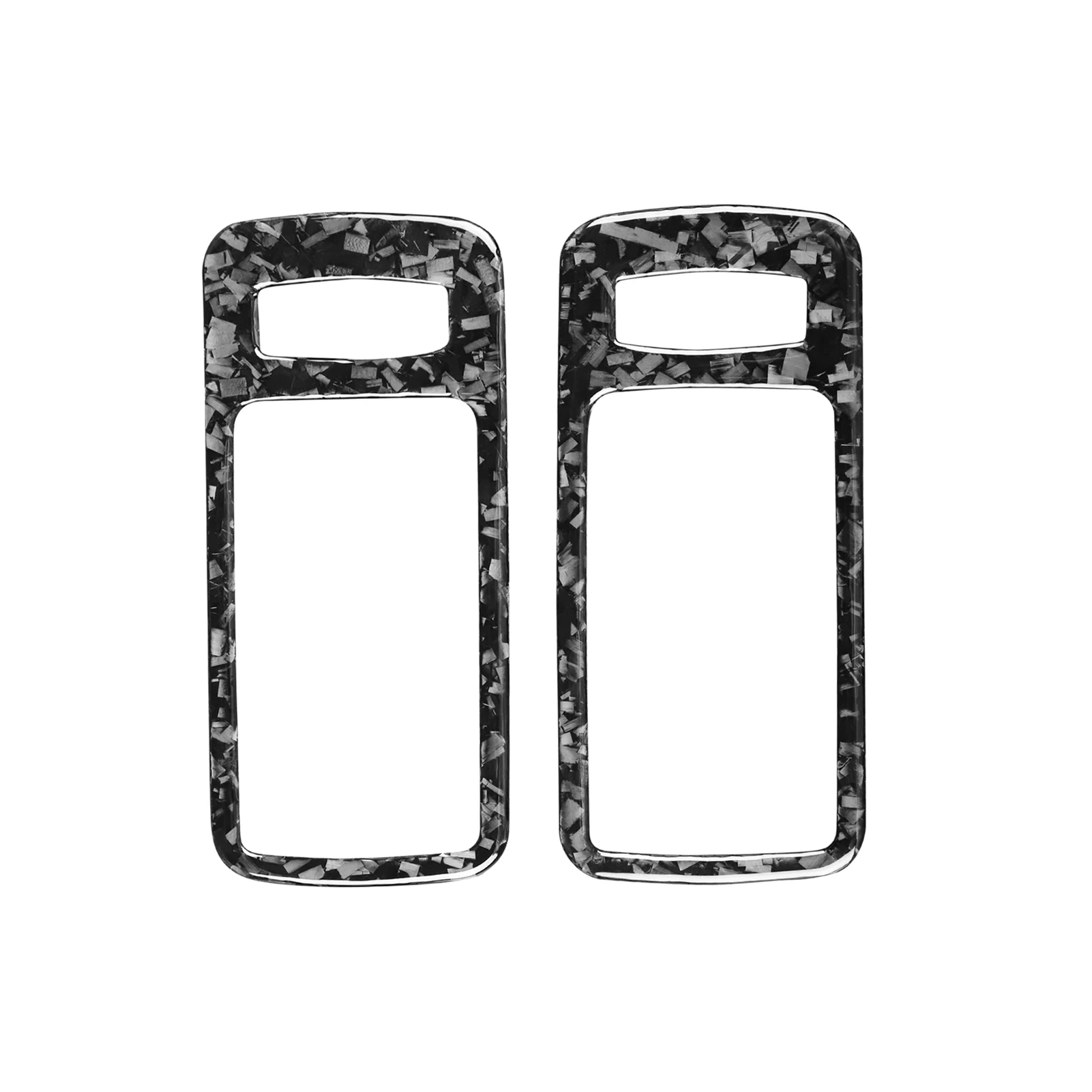 For Ford Mustang 2005-2009 Forged Carbon Fiber Car Door Handle Cups Panel Sets Decorative Car Interior Accessories Stickers