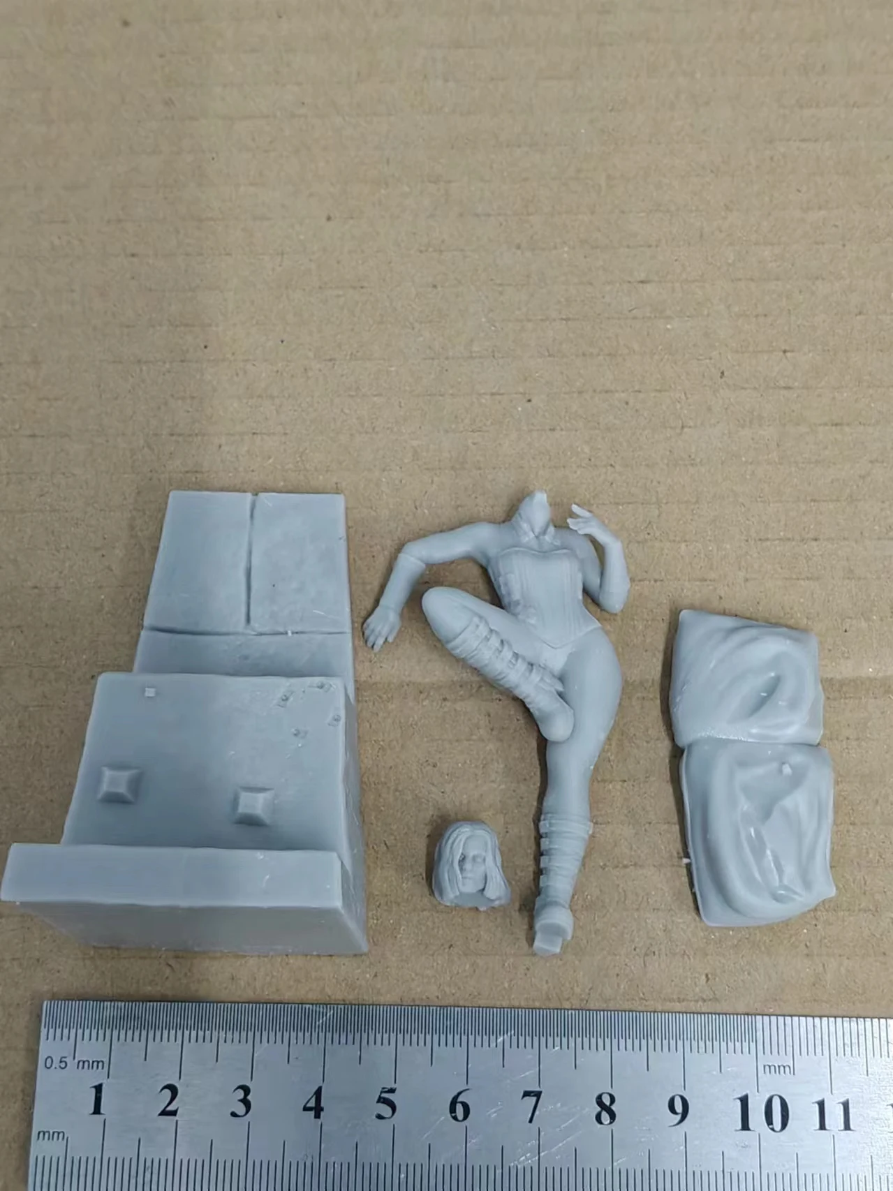 1/24 مقياس الراتنج الشكل Selene Nsfw إصدارين تجميع أطقم منمذجة المفكك غير مصبوغ ثلاثية الأبعاد تمثال لتقوم بها بنفسك لعبة 1098 #3