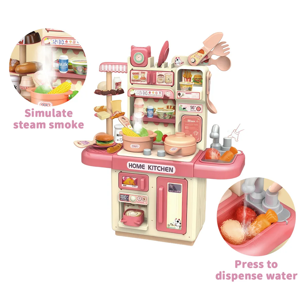 مجموعة لعب المطبخ للأطفال |   ألعاب الطبخ التظاهرية مع ملحقات الشيف والأضواء والأصوات |   هدية لعب الأدوار التعليمية للأطفال من سن 3 سنوات فما فوق