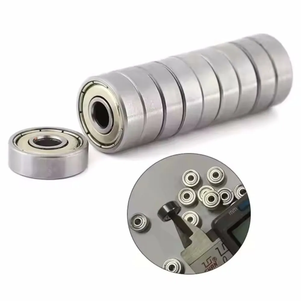 AXK 624ZZ Bearing ABEC-5 10PCS 4x13x5 mm Wire Cutting Machine Miniature 624-2Z Ball Bearings 624 ZZ EMQ Z3V3 Quality