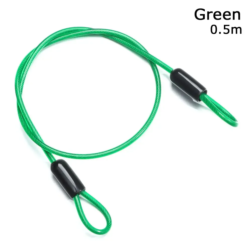 0.5/1/2Meters Anti-theft Ropes MTB Bike Rope Bicycle Lock Wire Steel Cable Lock Cycling Strong Wire Road Bike Lock