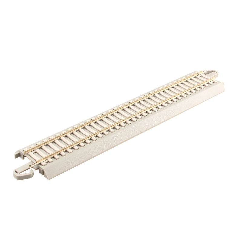 Train Model 1/87 HO New Version Cement Sleeper Simulation Nickel Alloy 9-inch Straight Rail 4-section Installation