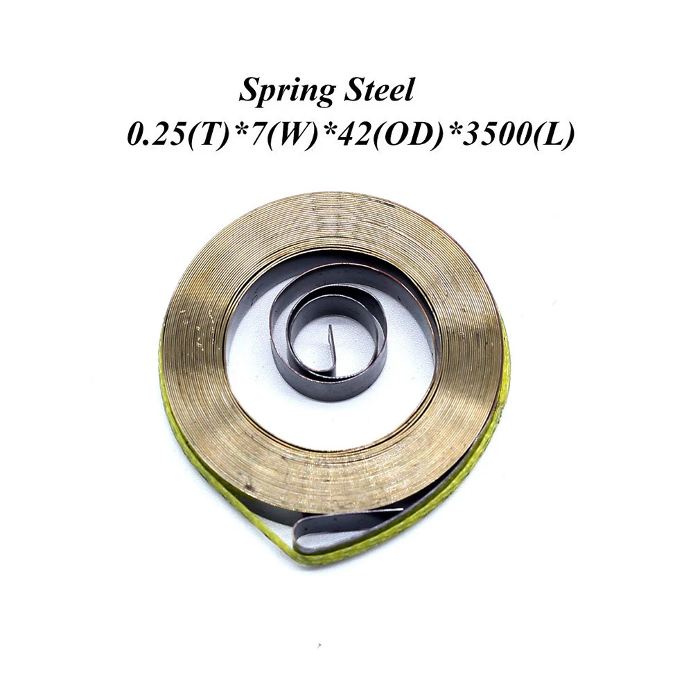 FUMAO Custom constant Force Steel Flat Spiral Torsion Springs For Clock 0.22x4x28x1460mm