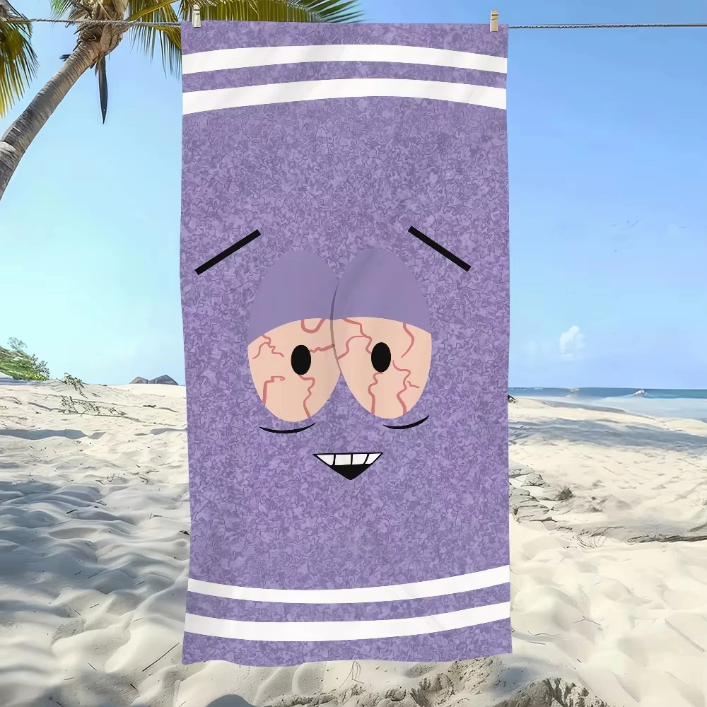 منشفة كرتونية لطيفة |   منشفة حمام السباحة والشاطئ الناعمة سريعة الجفاف |   هدية مثالية للسفر واللياقة البدنية والدش والتخييم (طباعة مسطحة)