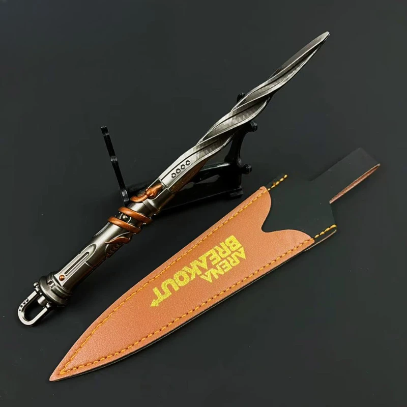 20 cm Arena Breakout Giocattoli tascabili Lame corte Giocattolo tattico in metallo Gioco Display perfoale Modello militare Collezionista Ragazzo Regalo artigianale
