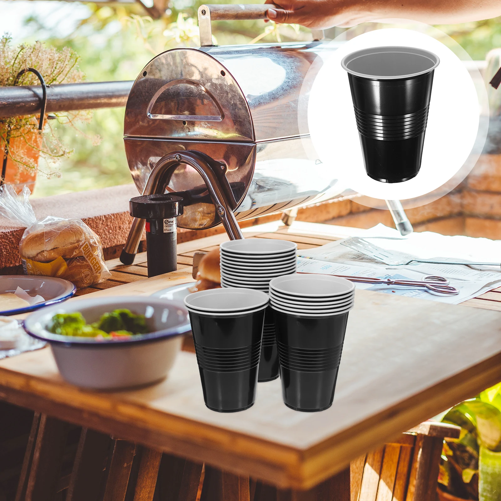 

20pcs Disposable Dessert Birthday Party Wedding Beverage Cups Plastic Transparent Small Juice Cups For Festival Restaurant