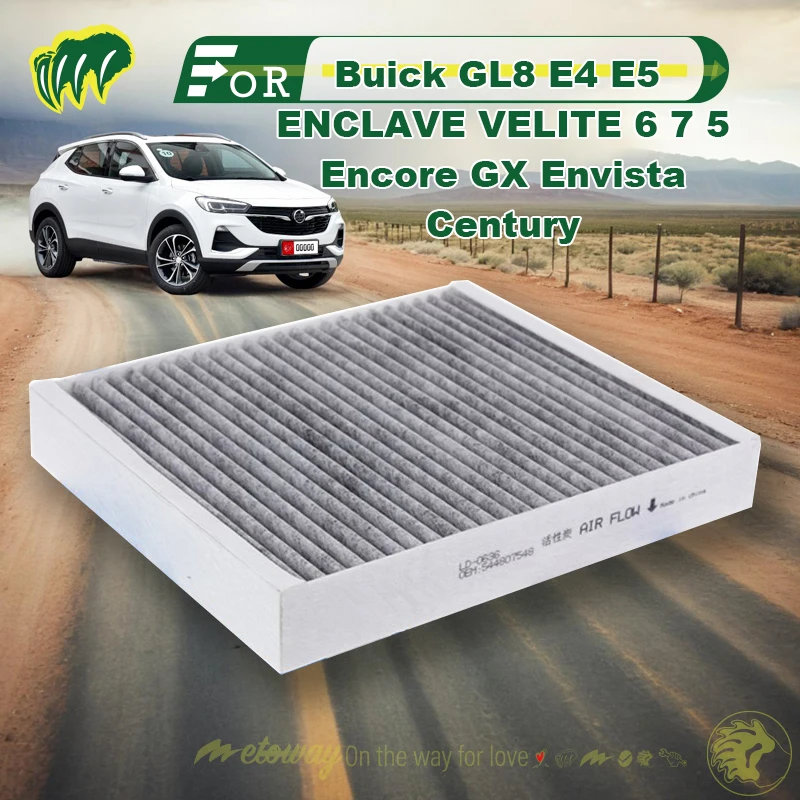 

For Buick GL8 E4 E5 ENCLAVE VELITE 6 7 5 Encore GX Car Cabin Air Conditioner Filter Auto Climate Control Replace Accessory