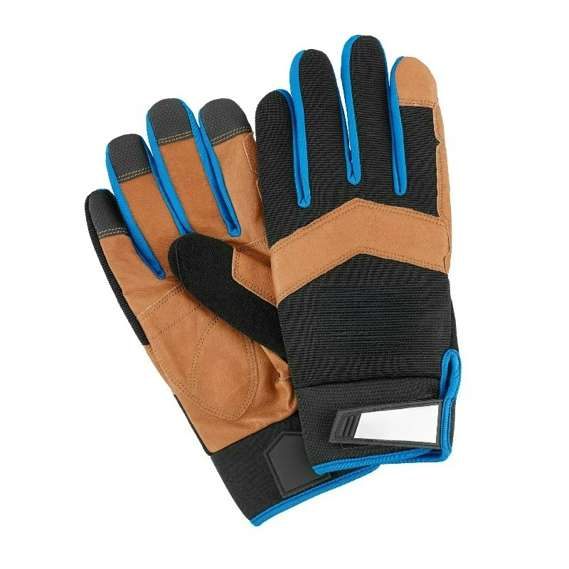 

Leather Palm Work Gloves, 5-Finger Touchscreen Capable, XL