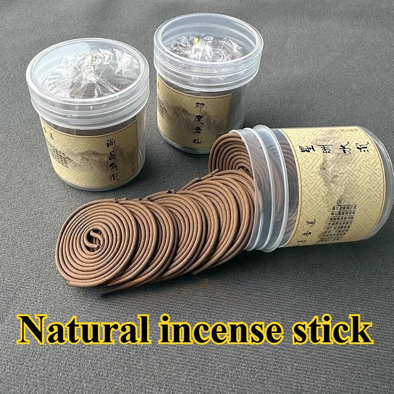 5cm Natural Sandalwood Round Incense Stick Household Offering Buddha Household Incense Purify Air Calm Mind Through Meditation