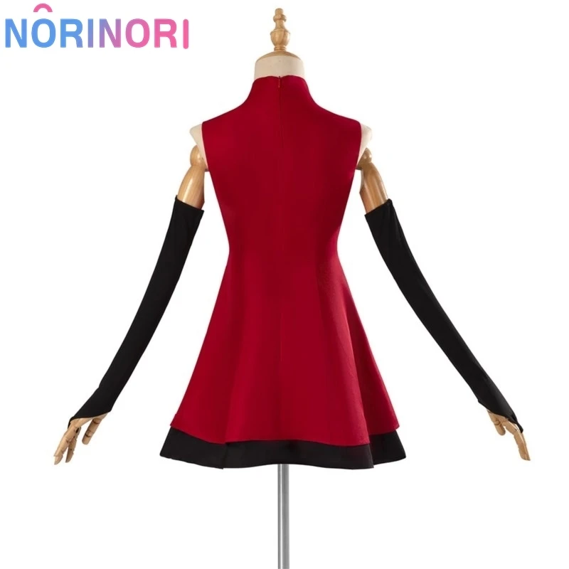 Anime Hazzbin per gli appassionati di gioco Hotel Charlie Cosplay Costume di Halloween bambini adulti vestito rosso parrucca coda di corno gonna senza maniche Sexy