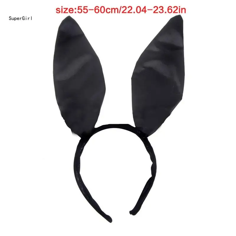 oreilles lapin couvre-chef Animal nœud queue oreille cerceau cheveux accessoires Costume fête J78E