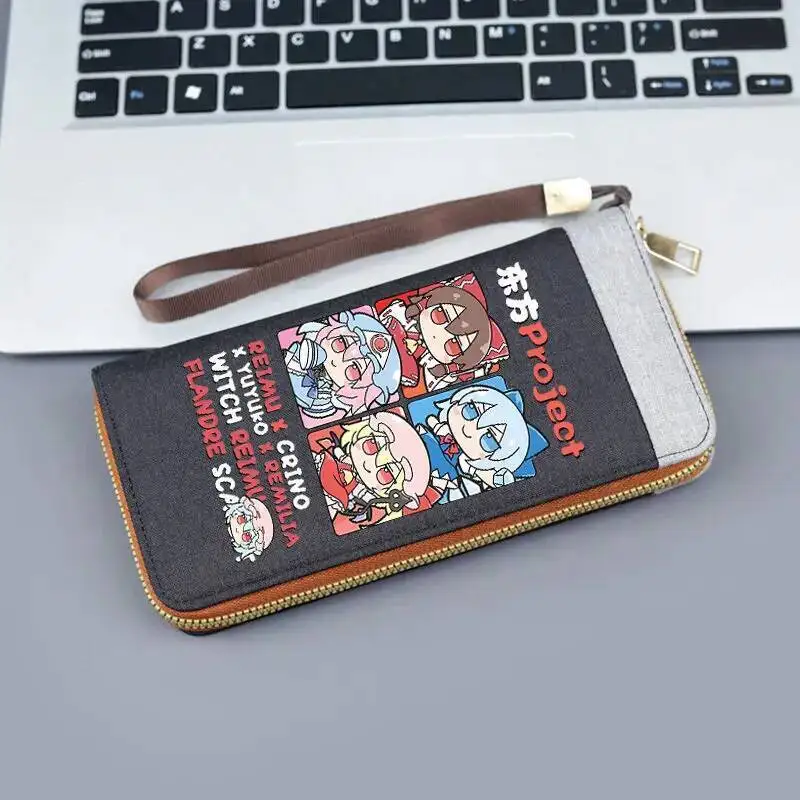 

Anime GAME Touhou Project Heme Cartoon Short Wallet Unisex Men's Wallets Holders Coin Purse Multi Functional All-In-One Card Bag