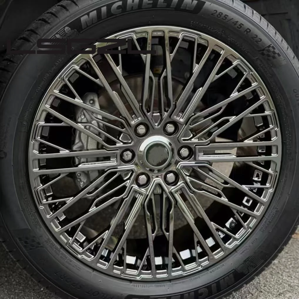 LSGZL for Customize  Monoblock Chrom Forged Car Alloy Wheel Rims 5x120 5x130 5x112 5x114.3 5x127 Rims 18 19 20 21 22 Inch