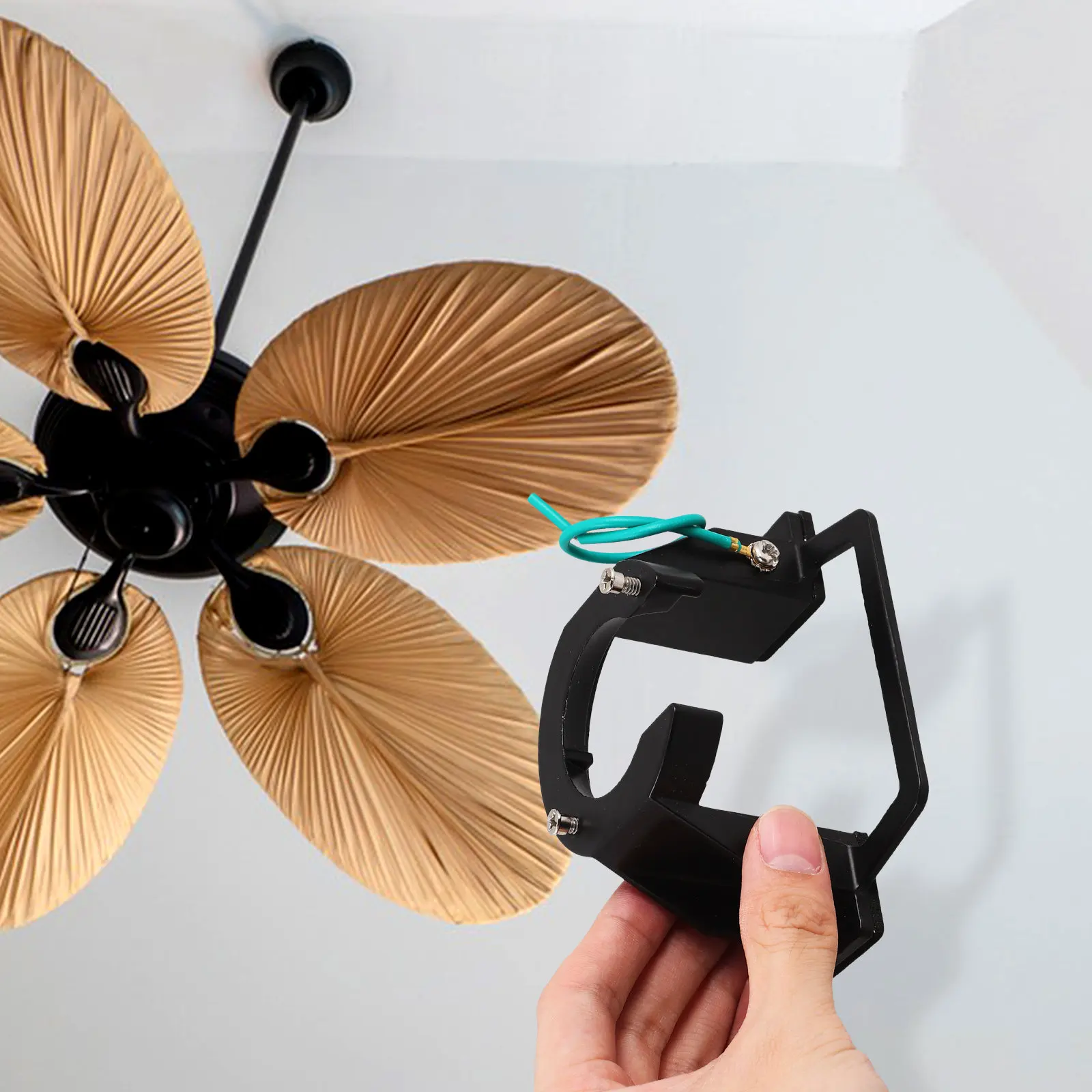 

Кронштейн для потолочного вентилятора, железный, сверхпрочный, универсальный, для высоких потолков, простая установка, опорный кронштейн