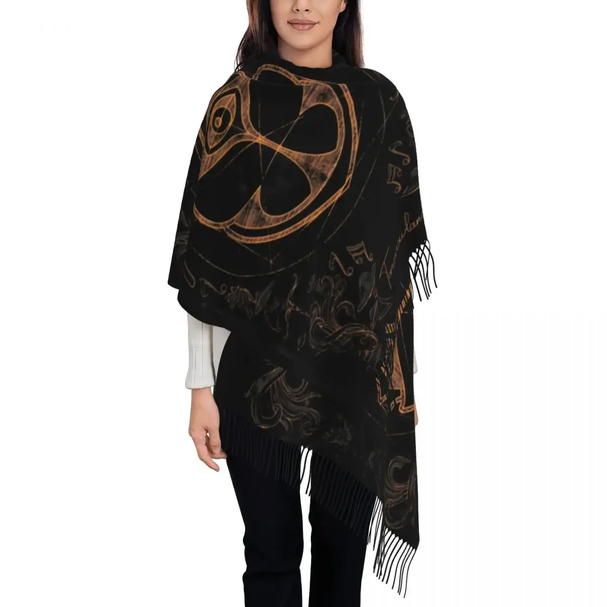 Personalized Printed  Scarf Women Men Winter Fall Warm Scarves Belgian Electronic Dance Music Festival Shawls Wraps