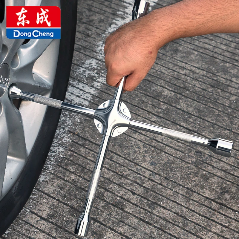 

17/19/21/23 мм складной крестообразный ключ для ремонта автомобильных шин, трудосберегающий автомобильный торцевой ключ, регулируемый инструмент для снятия колесных гаек