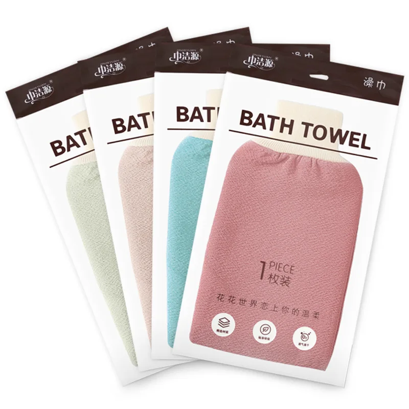 

Rubbing Bath Towels, Mud Thickened Ash Shower Cloths Back Gloves Household Use