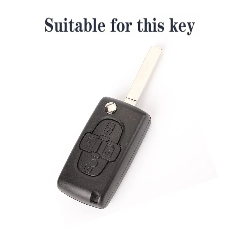 4 Button Remote Car Key Case Cover Holder Shell for Citroen C2 C3 C4 C8 Keys Accessories for Peugeot 308 207 307 3008 5008 Fob