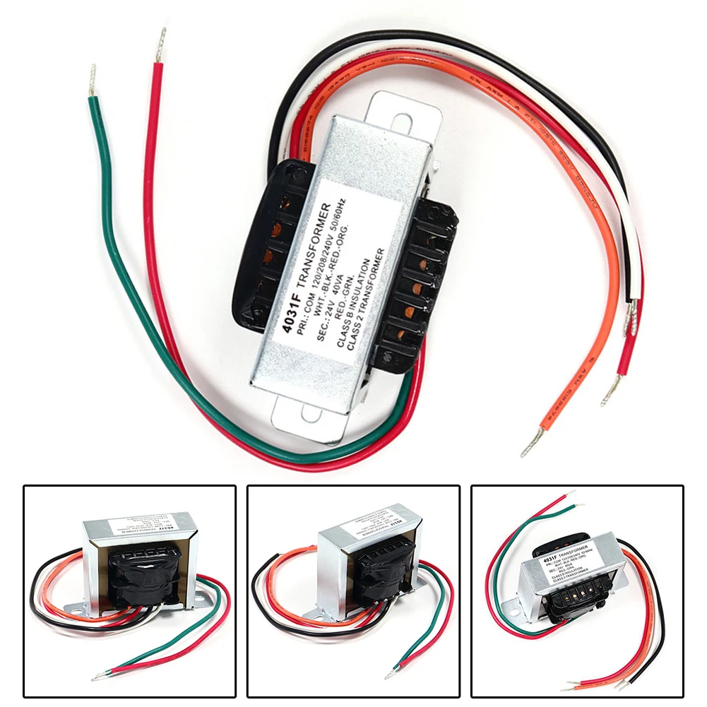 Control Transformer 40VA, Primary 120, 208, 240V Secondary 24V, HVAC Furnace Multi Tap For Honeywell AT140A1018, AT40A11