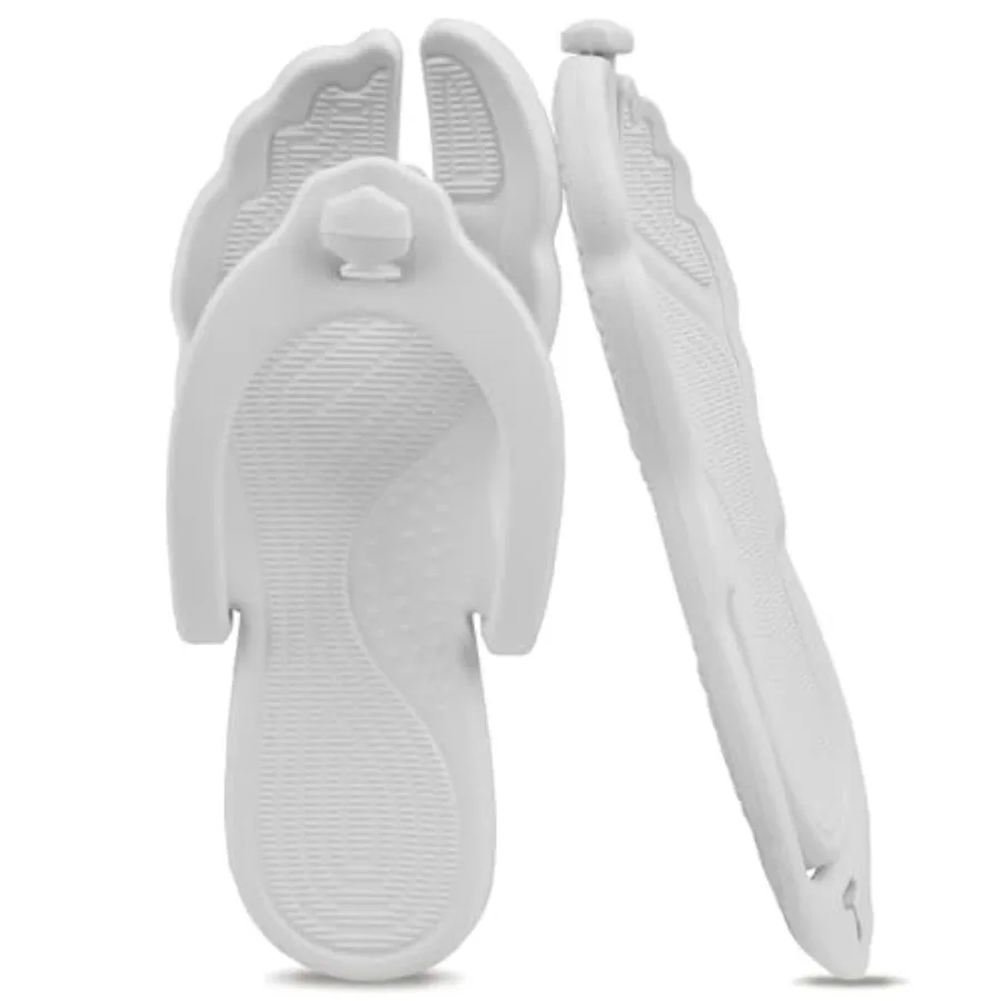 

ZOORON Flip Flops for Women Men Travel Slippers Shower Shoes Foldable Bathroom Camp Beach Sandals Lightweight Non-Slip Quick Dr