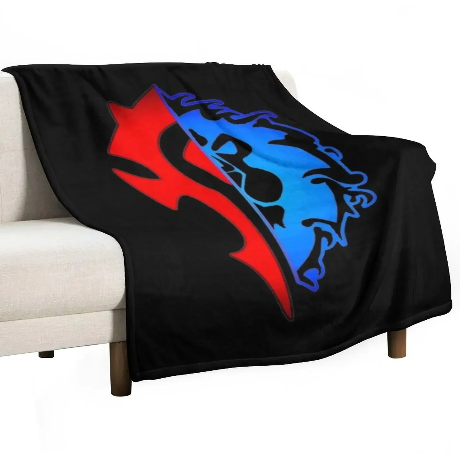 7619 Combined Alliance-Horde logo from the game World of warcraft - WoW- Throw Blanket Heavy Bed Blankets