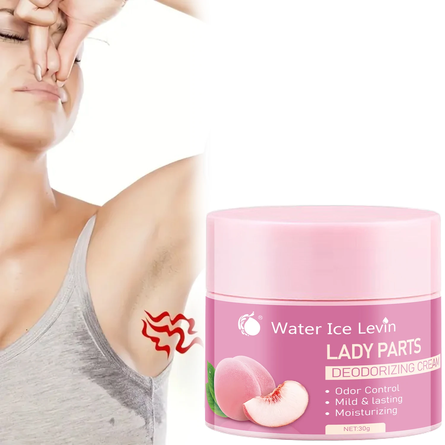 Intimate Deodorizing Cream 30g - Gentle Odor Control & Moisturizing Feminine Care for Daily Freshness