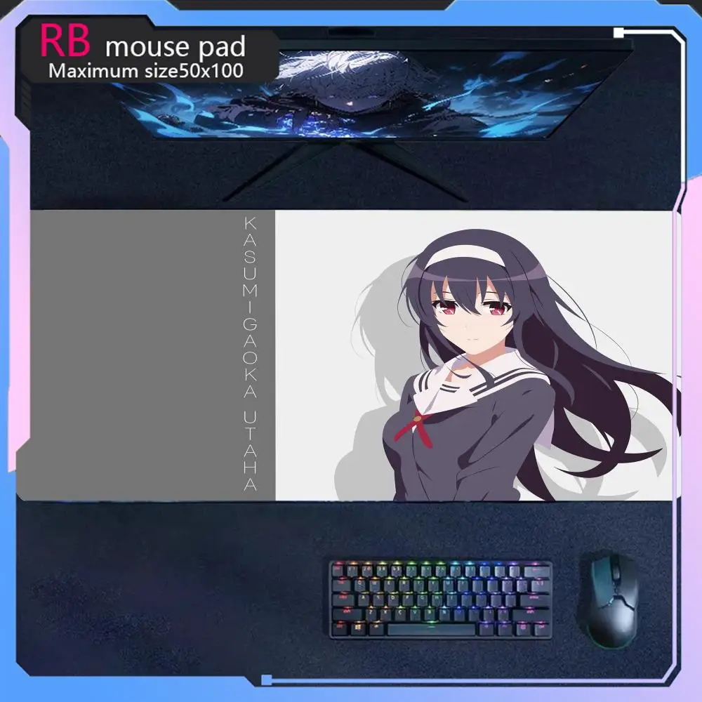 

Saekano How to Raise a Boring Girlfriend Mouse Pad high-definition printing anime large game mouse pad Carpet computer desk pad