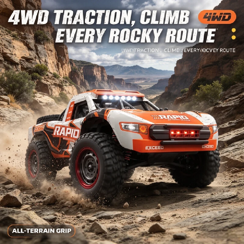 Jjrc Hot Sale Brushless Power High Speed Rc Car Full Proportional Throttle 4wd Rock Crawler Off-Road Remote Control Toy Vehicle