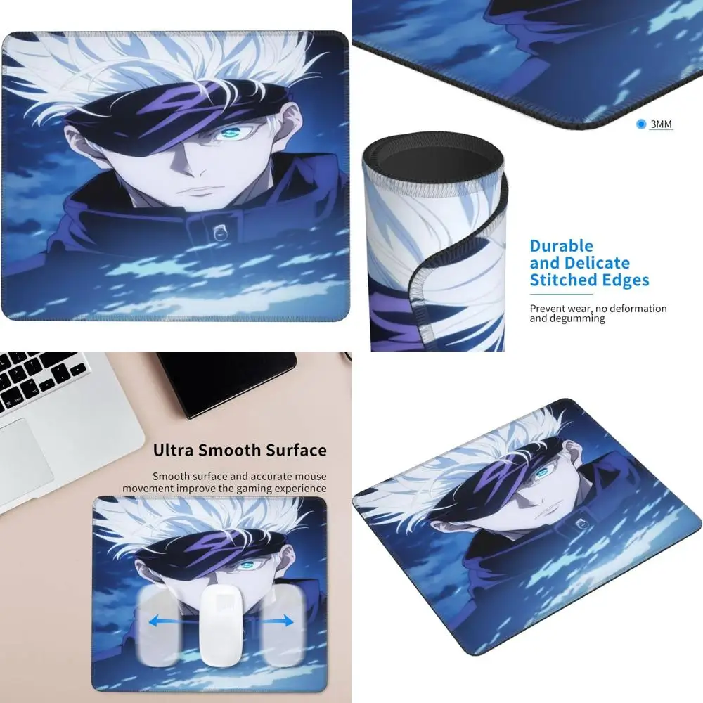 

Large Non-Slip Rubber Gaming Mouse Pad for Laptop and Computer, 7 x 8.6 inches