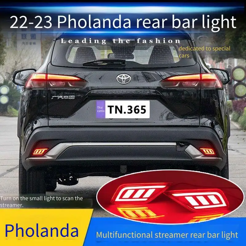 

Автомобильные светодиодные лампы заднего бампера для Toyota Corolla Cross 2023 2024, стоп-сигнал, указатель поворота, резервный отражатель, задний противотуманный фонарь