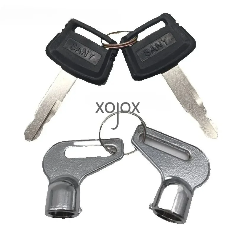 XOJOX Sany Excavator Original Key SY55/65/75/135/215/235 Ignition Key Excavator Accessories Complete List