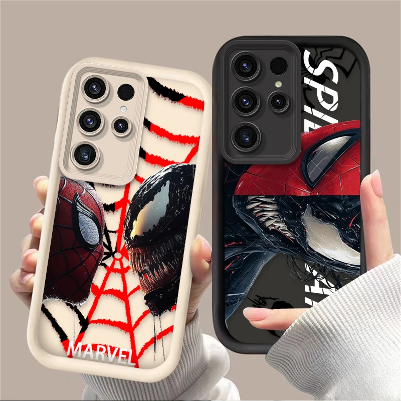 

Чехол для телефона Marvel Spider Venom для Samsung Galaxy S24 S25 S23 Ultra S22 S21 Plus FE A36 A56 A26 A16 A06 A25 A35 A55 5G Cover