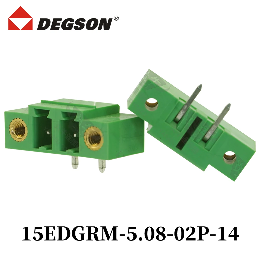 

DEGSON 15EDGRM-5.08-04P-14-00ZH Pluggable Connector PCB Terminal Blocks KF15EDGRM 2P-12P MC1.5-GF Phoenix Contact 7A 450V