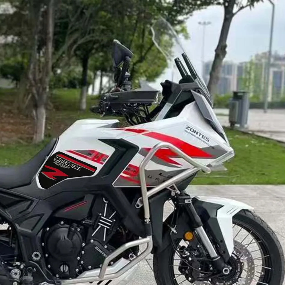 

Новинка для ZONTES 703F 703F zontes703f 703F мотоциклетная противоскользящая накладка на топливный бак, боковая наколенница, защитная наклейка, накладки