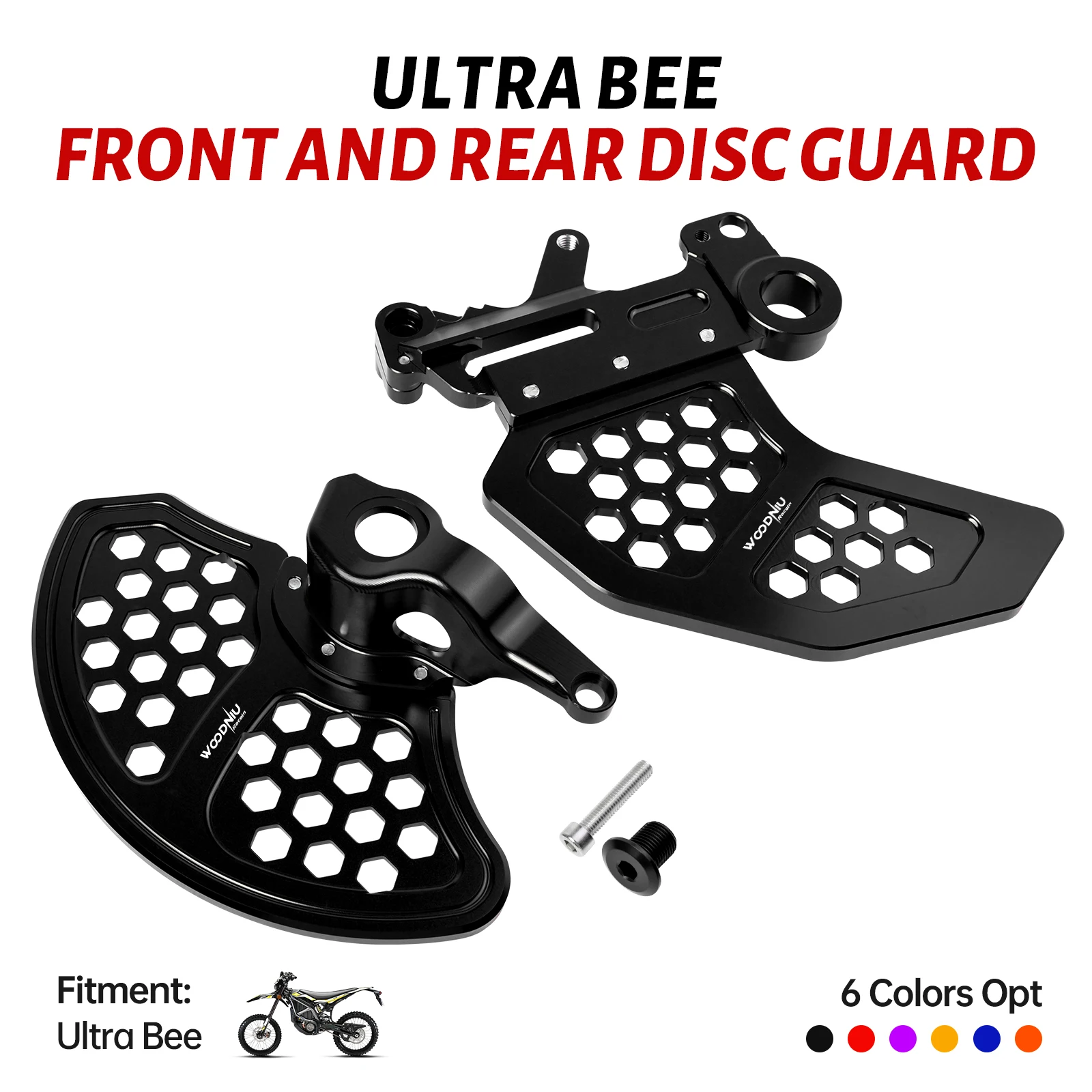 Protector de Disco de Freno Delantero y Trasero para Surron Ultra Bee, Bicicletas Eléctricas Todoterreno, Accesorios para Motocicletas SurRon