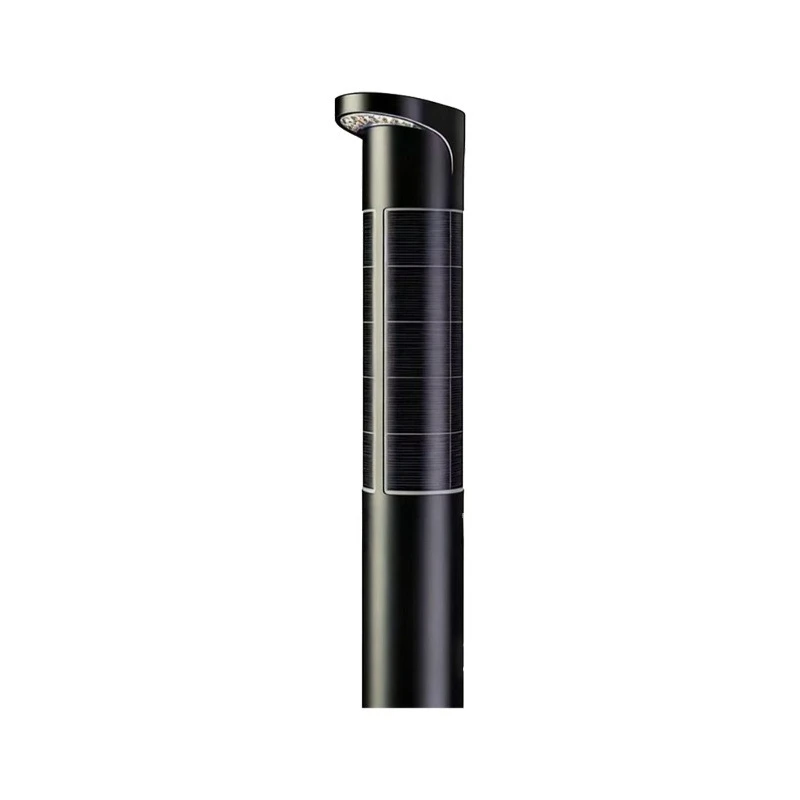 Solar led lawn light, cylindrical IP65 outdoor waterproof and lightning protection 10W power garden light