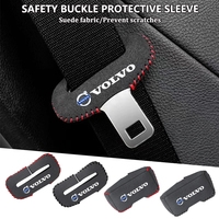 Car Seat Belt Buckle Suede Wear Resistant Protector Cover For Volvo Rdesign V60 V40 XC90 S60 S40 XC60 V50 V70 S90 XC40 S80 S80L