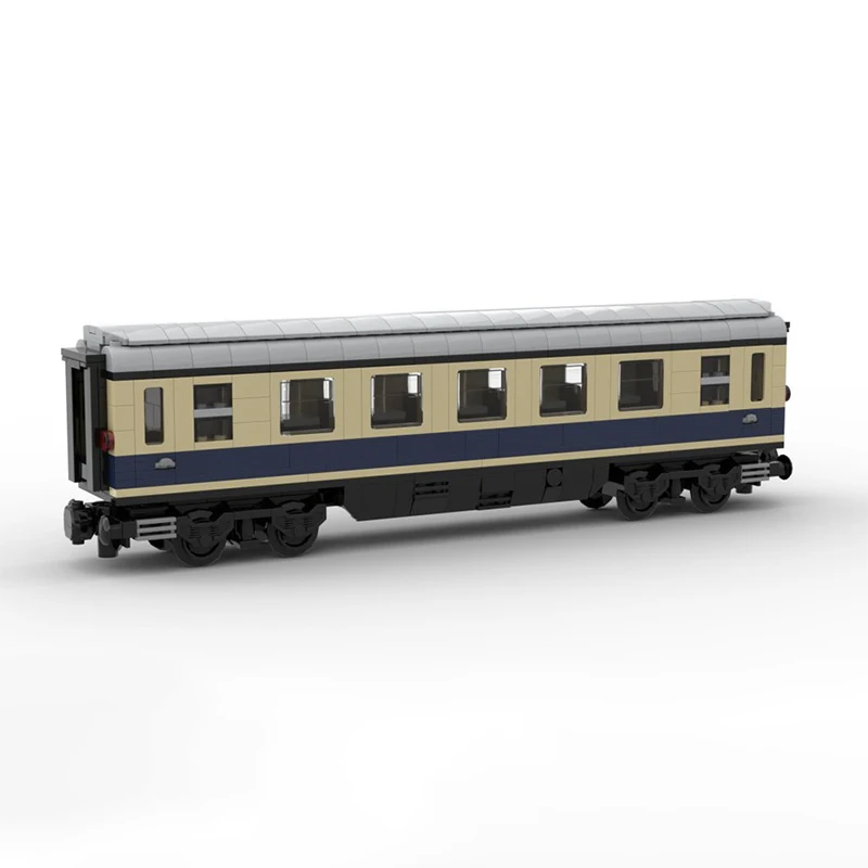 596pcs MOC Train 1st Class Rheingold Compartment Wagon Model Building Blocks Toy Construction Christmas Gift Birthday Assemble