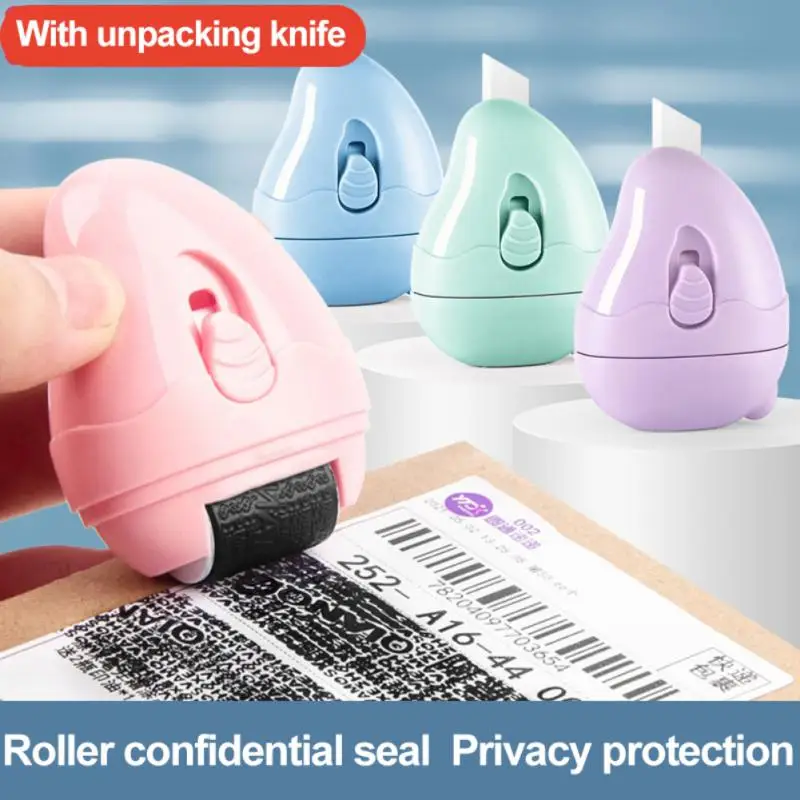 Identity Roller Stamps Smooth Guard Against Theft Confidentiality And Privacy Data Information