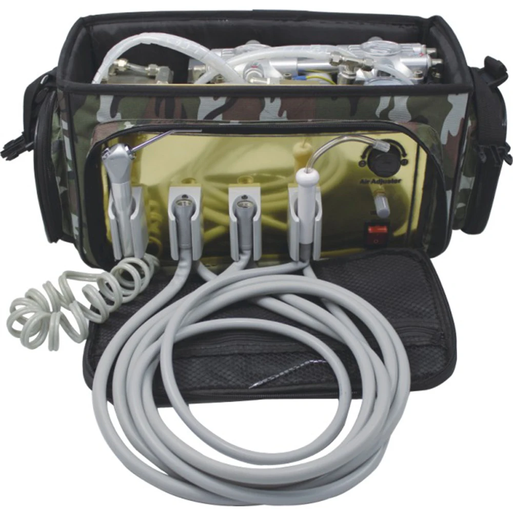 Den tal Portable Turbine Unit Backpack Shoulder Bag Mini Den tal Unit With Air Compressor